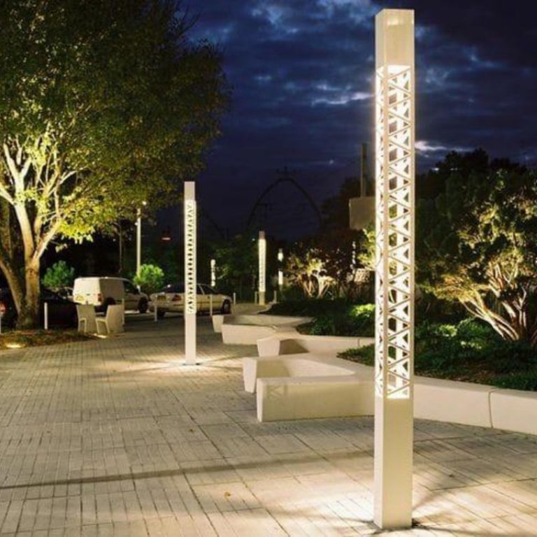 Perforated Lighting bollard poles